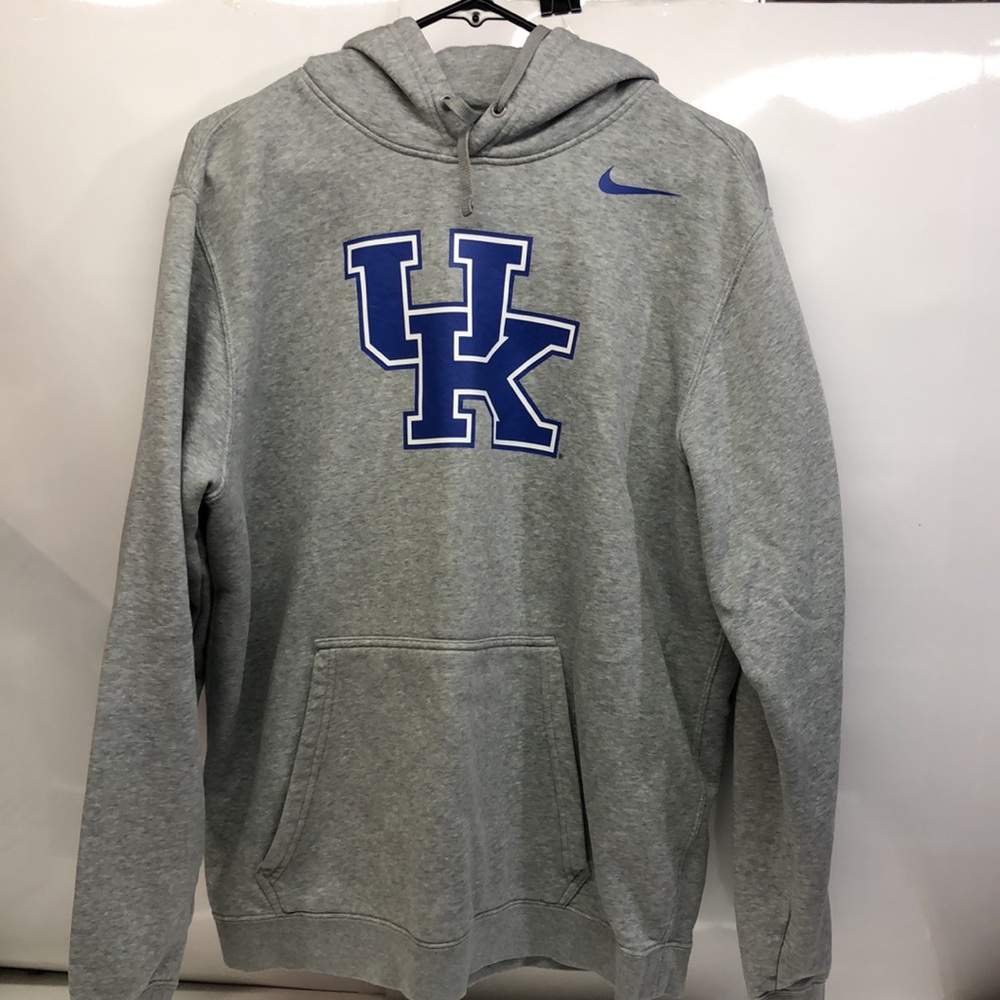 Men's Nike Heather Gray Kentucky Wildcats Pullover Hoodie